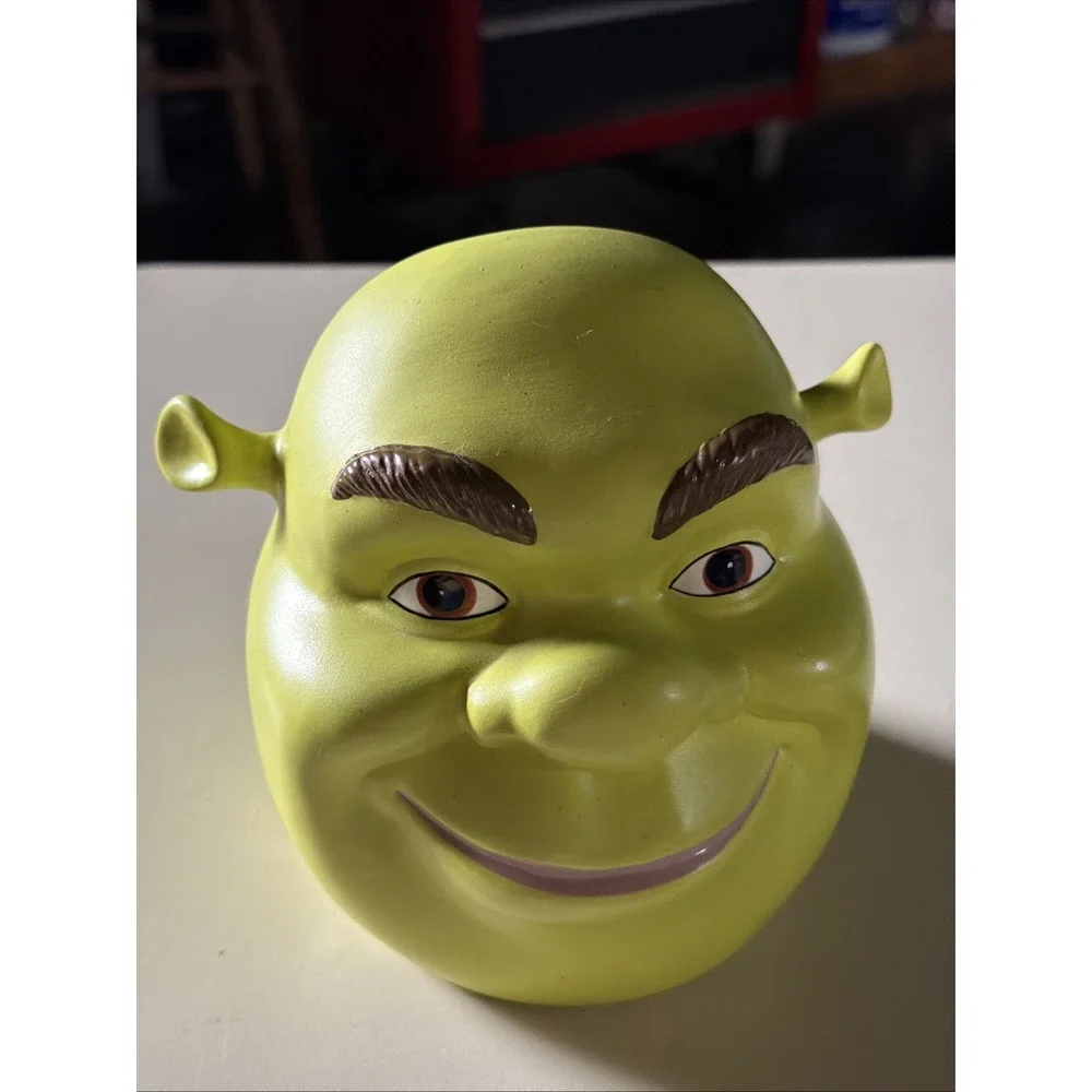 Vintage Rare Shrek Head Cookie/Candy Jar 7
